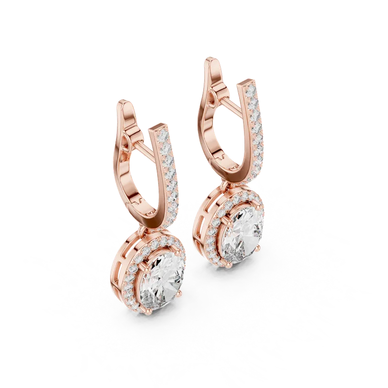 18K Gold Diamond Earrings – 0.682 ct (3#10009E_137_M) – Earrings by Ivanka & Co