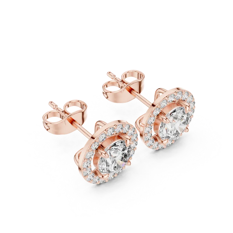 18K Gold Round Diamond Earrings – 1.7 ct (852) – Earrings by Ivanka & Co
