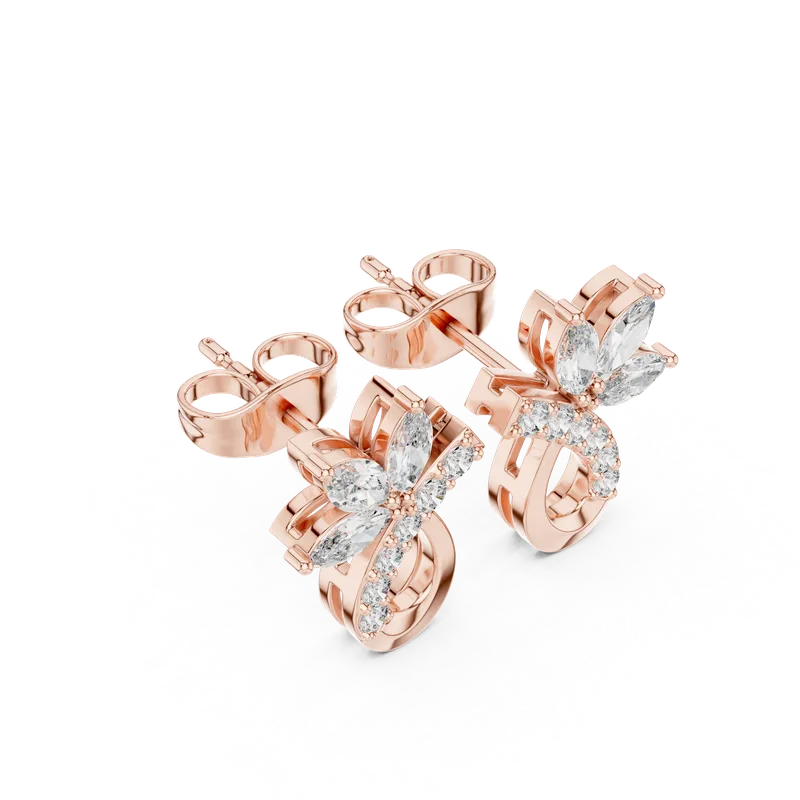 18K Gold Diamond Earrings – 0.47 ct (AER-106) – Earrings by Ivanka & Co