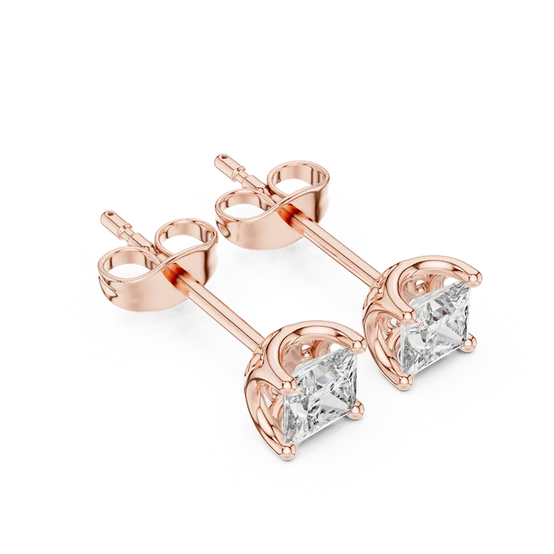 18K Gold Princess Diamond Earrings – 0.43 ct (AER-107) – Earrings by Ivanka & Co