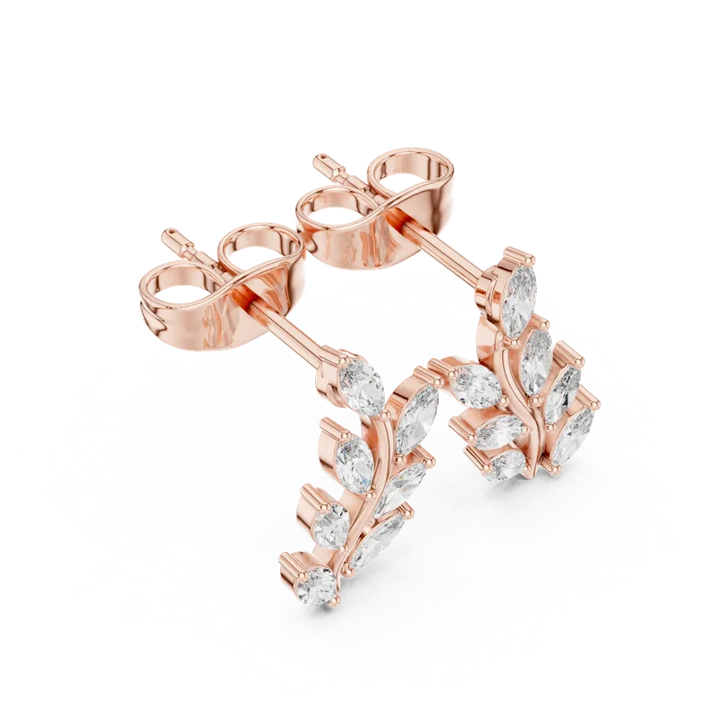 18K Gold Marquise Diamond Earrings – 0.33 ct (AER-114) – Earrings by Ivanka & Co