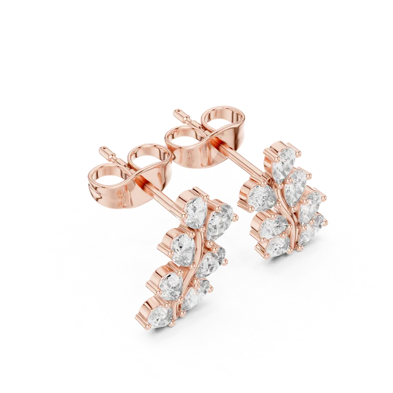 18K Gold Pear Diamond Earrings – 0.58 ct (AER-115) – Earrings by Ivanka & Co