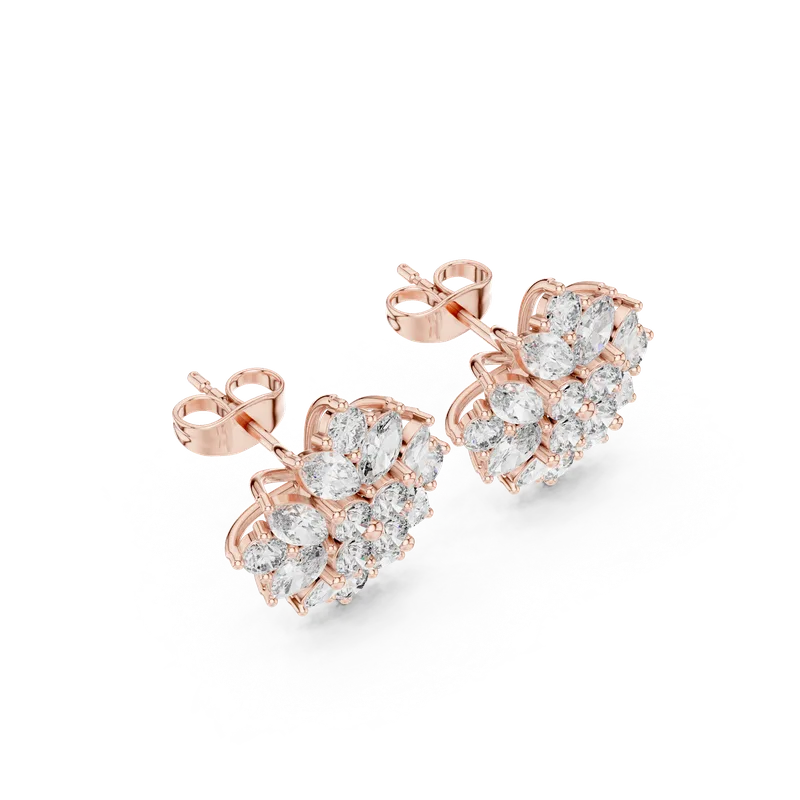 18K Gold Marquise Diamond Earrings – 2.6 ct (AER-30) – Earrings by Ivanka & Co