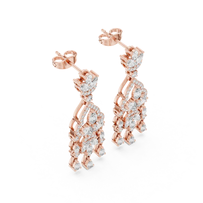 18K Gold Diamond Earrings – 2.01 ct (AER-54) – Earrings by Ivanka & Co
