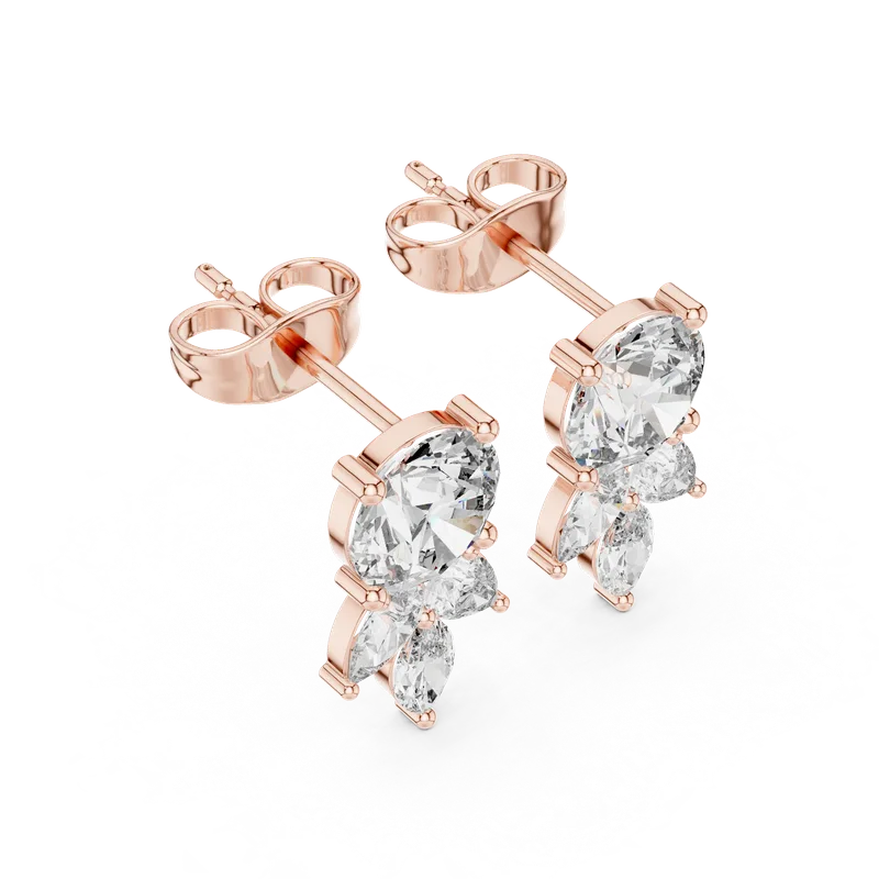 18K Gold Diamond Earrings – 2.51 ct (AER-58) – Earrings by Ivanka & Co