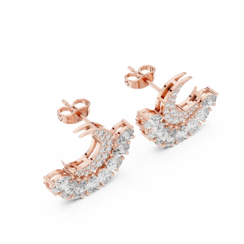18K Gold Diamond Earrings – 2.644 ct (AGDER-217) – Earrings by Ivanka & Co