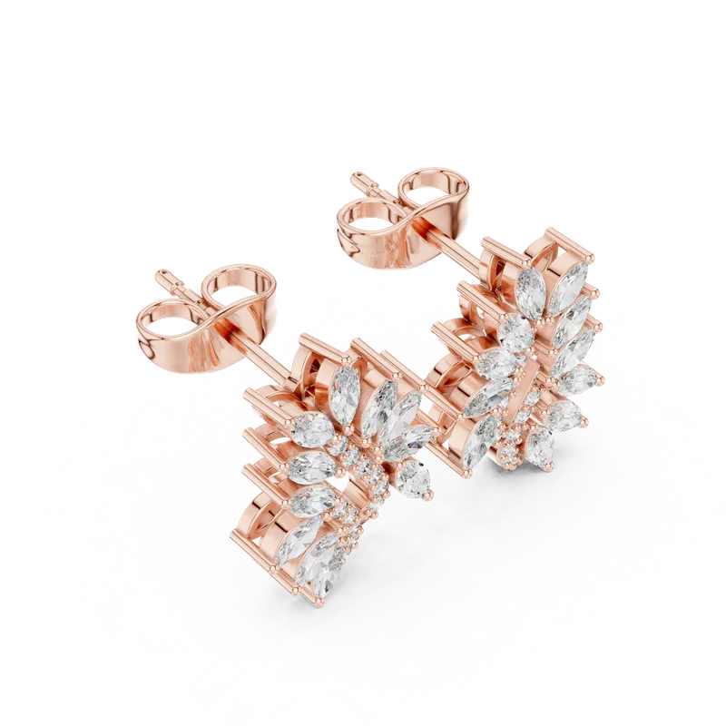 18K Gold Diamond Earrings (AGDER-280) – Earrings by Ivanka & Co