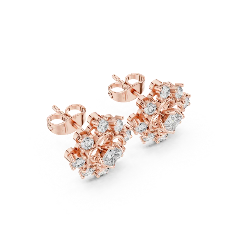 18K Gold Diamond Earrings (AGDER-281) – Earrings by Ivanka & Co