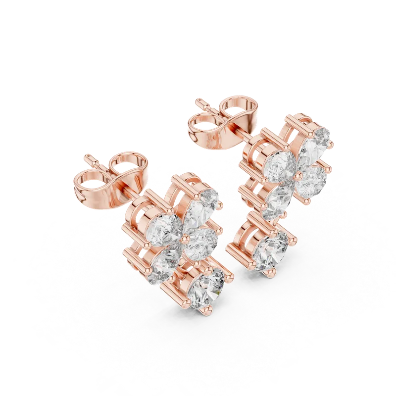 18K Gold Diamond Earrings (AGDER-282) – Earrings by Ivanka & Co