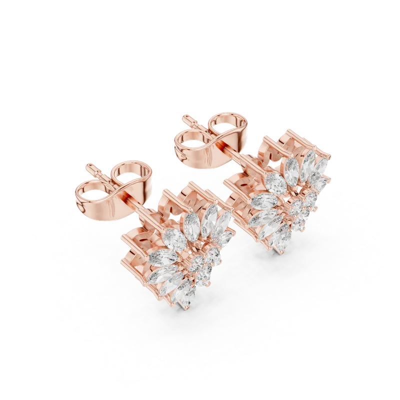 18K Gold Diamond Earrings (AGDER-286) – Earrings by Ivanka & Co