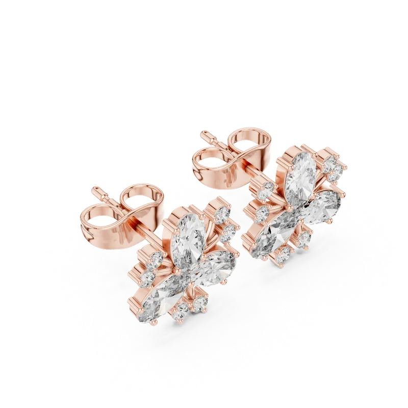 18K Gold Diamond Earrings (AGDER-295) – Earrings by Ivanka & Co
