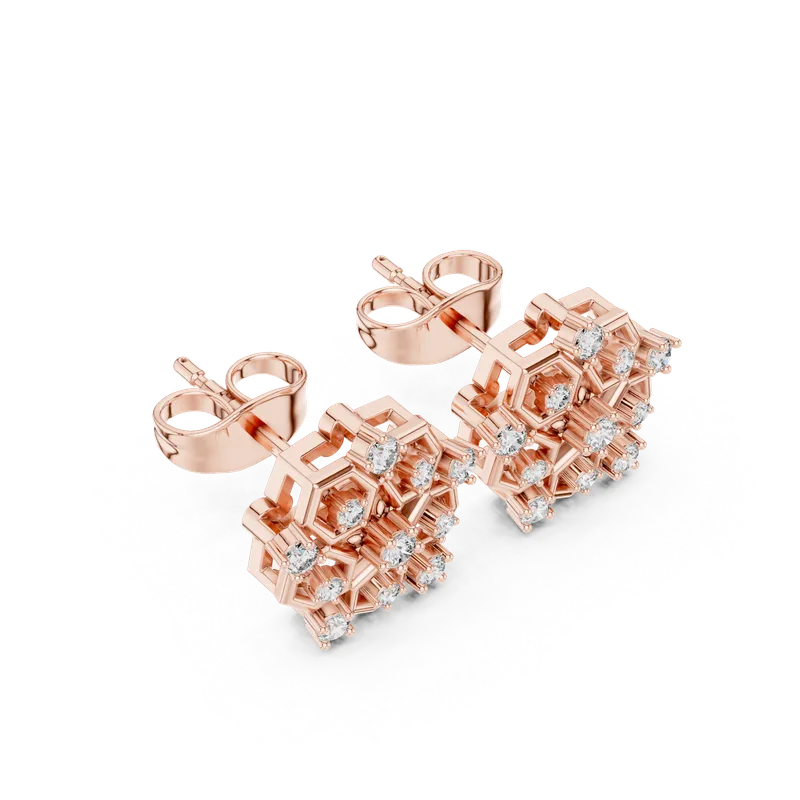 18K Gold Diamond Earrings (AGDER-299-RPT) – Earrings by Ivanka & Co