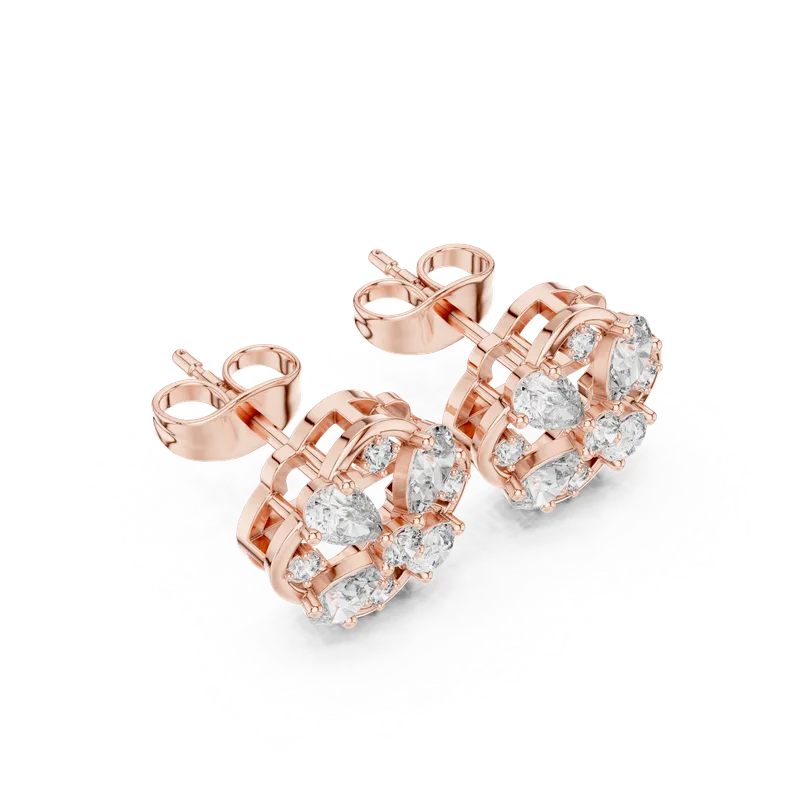 18K Gold Diamond Earrings (AGDER-309) – Earrings by Ivanka & Co