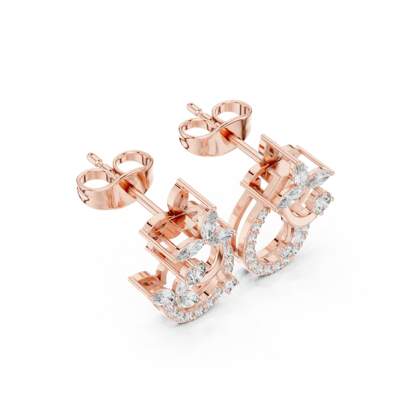 18K Gold Diamond Earrings (AGDER-310) – Earrings by Ivanka & Co