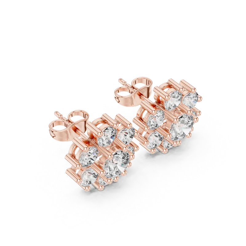 18K Gold Diamond Earrings (AGDER-341) – Earrings by Ivanka & Co