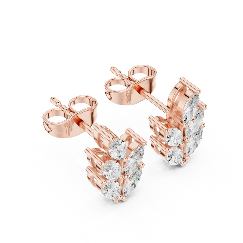 18K Gold Diamond Earrings (AGDER-347) – Earrings by Ivanka & Co