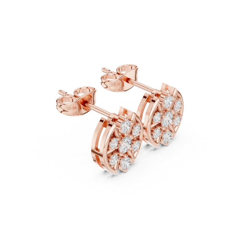 18K Gold Diamond Earrings (AGDER-358) – Earrings by Ivanka & Co