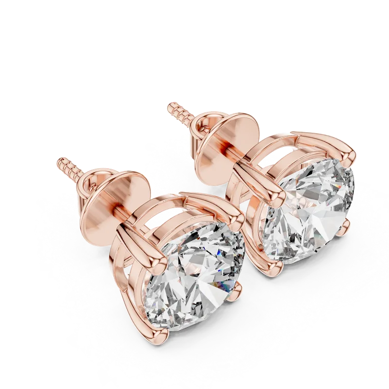 18K Gold Diamond Earrings – 4 ct (ER-0001) – Earrings by Ivanka & Co