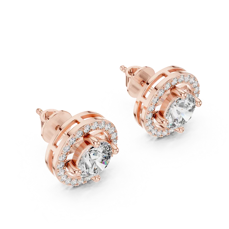 18K Gold Diamond Earrings – 2.528 ct (ER-0008) – Earrings by Ivanka & Co