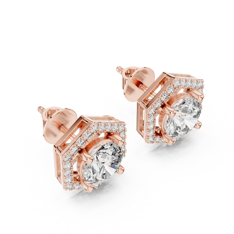 18K Gold Diamond Earrings – 2.98 ct (ER-0013) – Earrings by Ivanka & Co