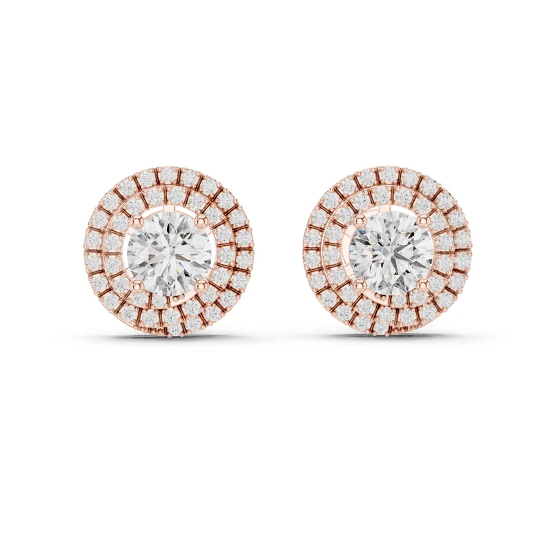 18K Gold Diamond Earrings – 3.42 ct (ER-0017) – Earrings by Ivanka & Co