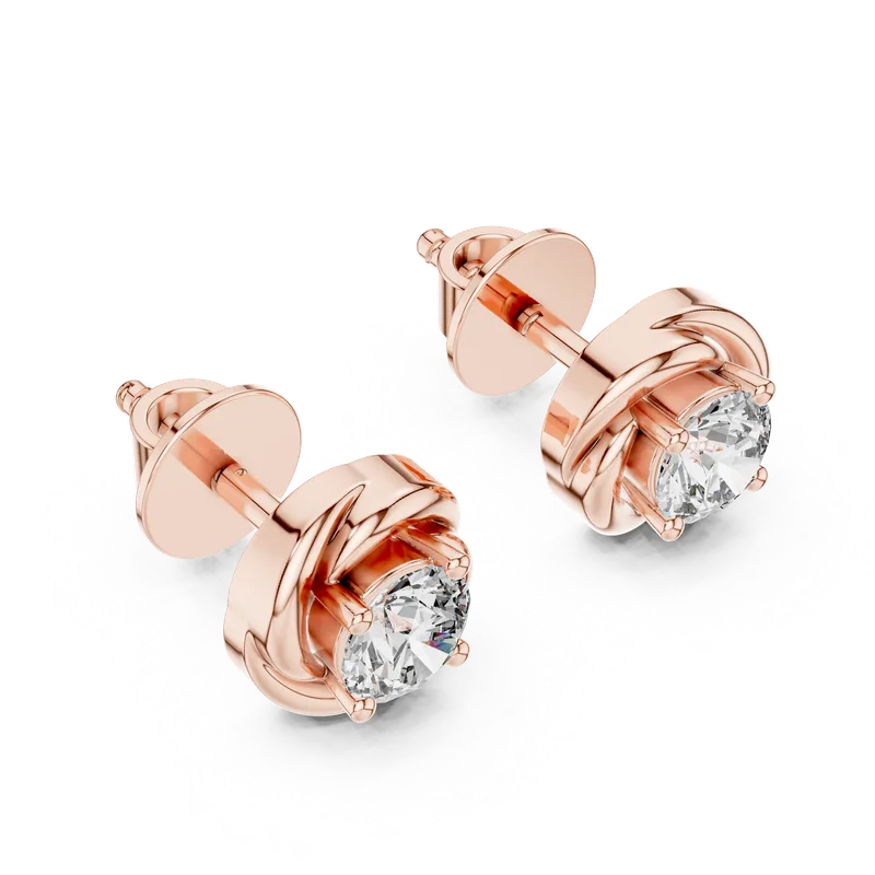 18K Gold Diamond Earrings – 0.4782 ct (ER-0018) – Earrings by Ivanka & Co
