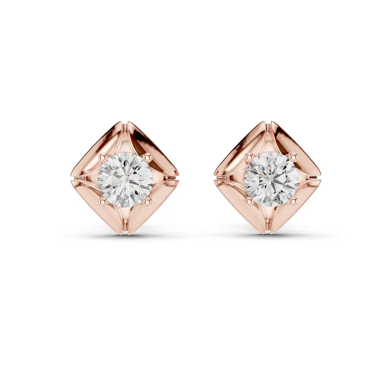 18K Gold Diamond Earrings – 0.4782 ct (ER-0019) – Earrings by Ivanka & Co