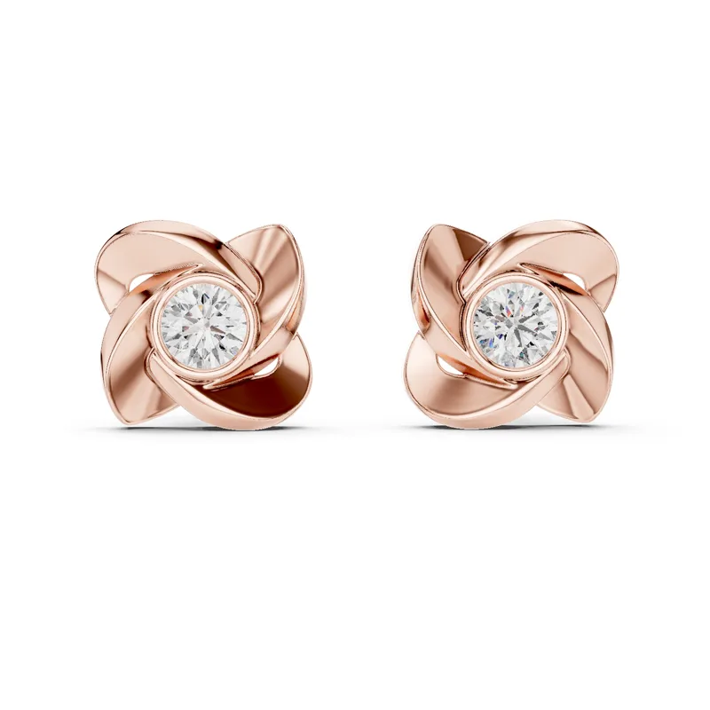 18K Gold Diamond Earrings – 1.8 ct (ER-0021) – Earrings by Ivanka & Co