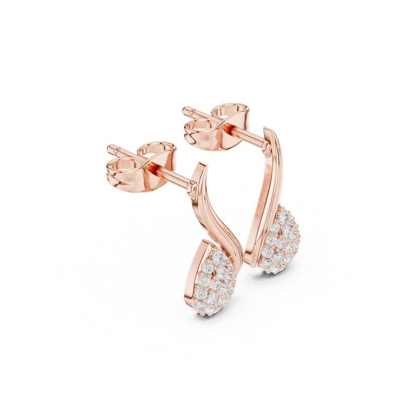 18K Gold Diamond Earrings (SBER-10) – Earrings by Ivanka & Co