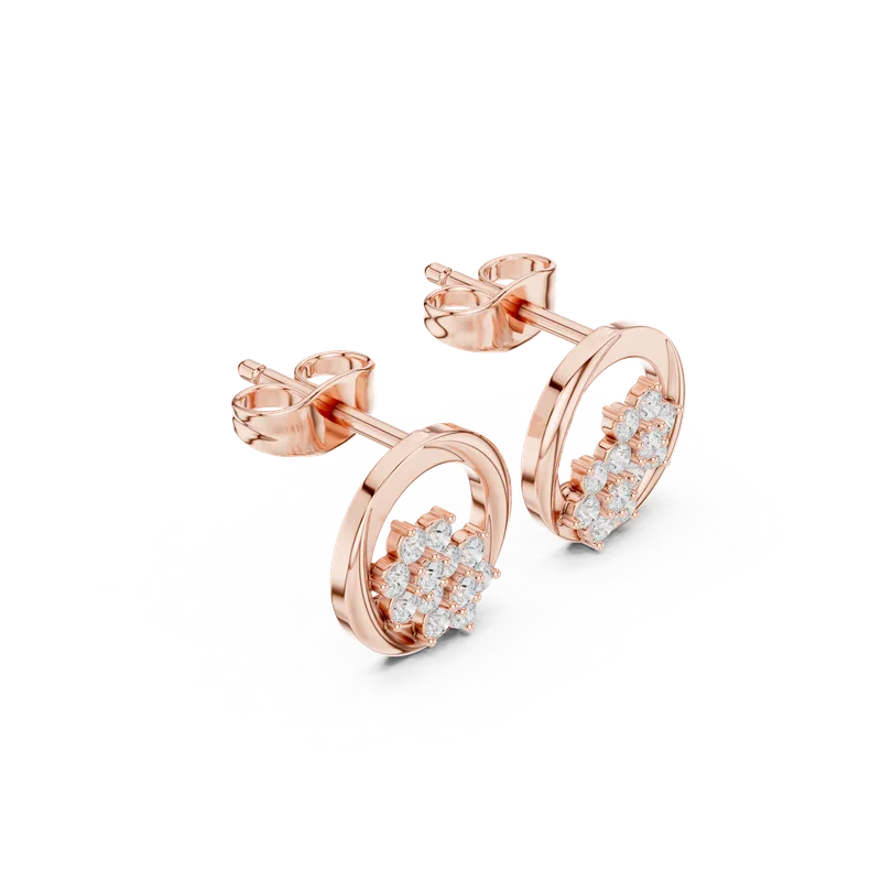 18K Gold Diamond Earrings (SBER-13) – Earrings by Ivanka & Co