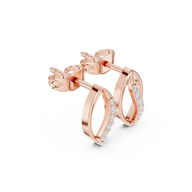 18K Gold Diamond Earrings (SBER-26) – Earrings by Ivanka & Co