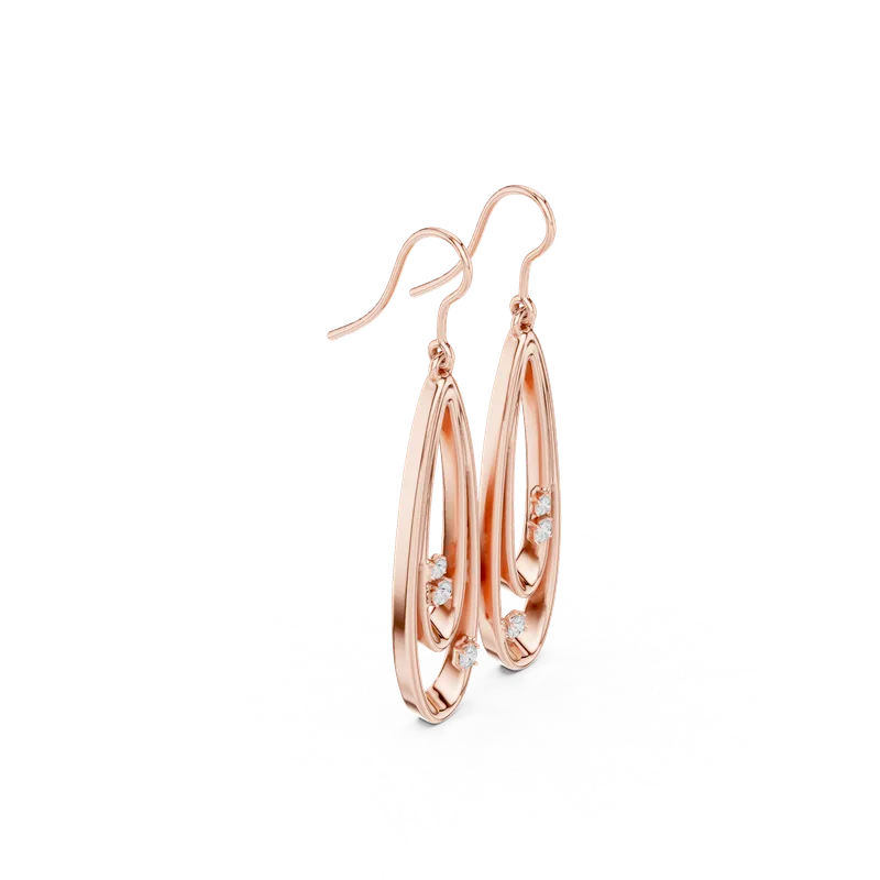 18K Gold Diamond Earrings (SBER-29) – Earrings by Ivanka & Co