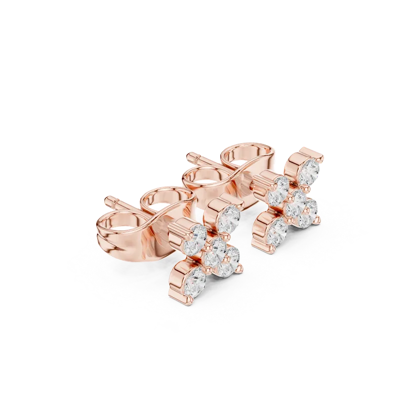 18K Gold Diamond Earrings (SBER-31) – Earrings by Ivanka & Co