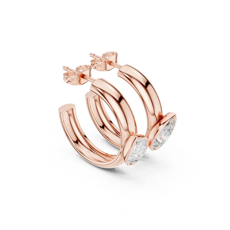 18K Gold Diamond Earrings (SBER-34) – Earrings by Ivanka & Co