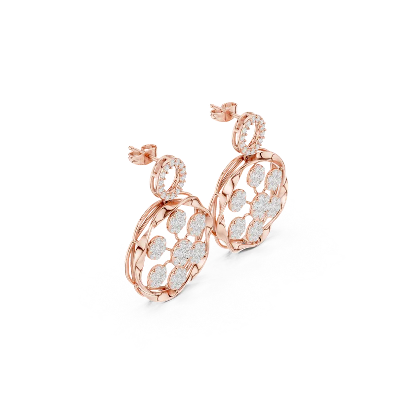 18K Gold Diamond Earrings (SBER-35) – Earrings by Ivanka & Co