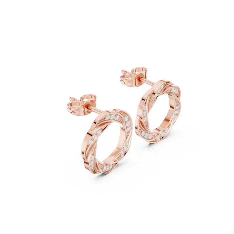 18K Gold Diamond Earrings (SBER-40) – Earrings by Ivanka & Co
