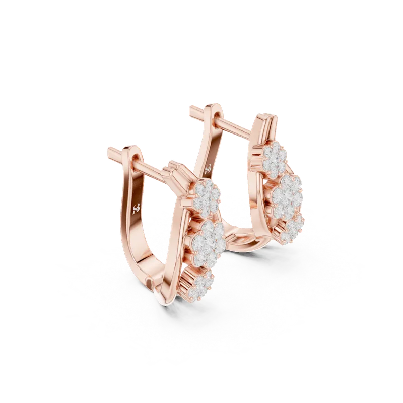 18K Gold Diamond Earrings (SBER-42) – Earrings by Ivanka & Co